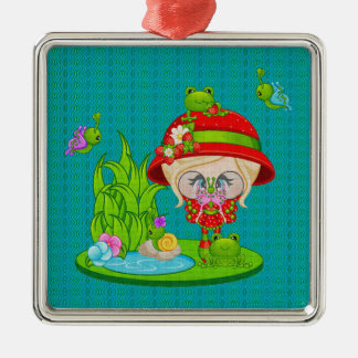 Natuur Lover Frog Faery Metalen Ornament