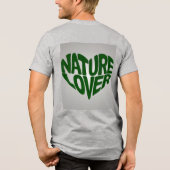 Natuur Lover Green Grey Tri-Blend Shirt (Achterkant)