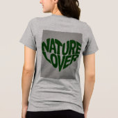 Natuur Lover Groen Grijs T-shirt (Achterkant)