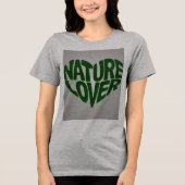 Natuur Lover Groen Grijs T-shirt (Voorkant)
