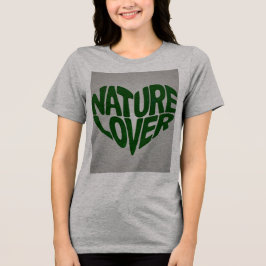 Natuur Lover Groen Grijs T-shirt