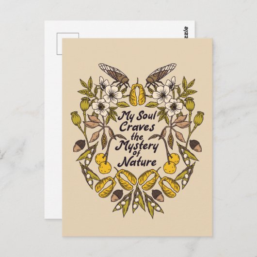 Natuur Lover Insect Briefkaart (Voorkant / Achterkant)