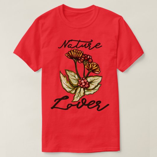 Natuur Lover Wildflower T-shirt (Design voorkant)