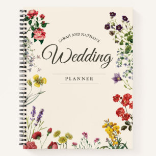 Natuur Lovers Antiek Floral Bridal Planner Notitieboek