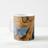 Natuur Lover's Butterfly Coffee Cup: Snip in Trans Koffiemok (Voorkant links)