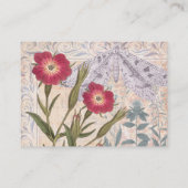 Natuur Lover's Collage Wildflowers and Insects Visitekaartje (Achterkant)