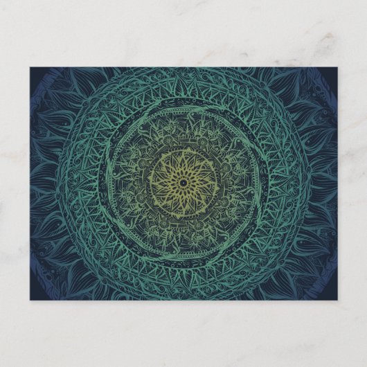 Natuur Lovers Mandala Art Mandalas Design Briefkaart (Voorkant)