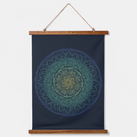 Natuur Lovers Mandala Art Mandalas Design Hangend Wandkleed (Voorkant)