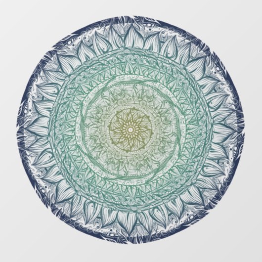 Natuur Lovers Mandala Art Mandalas Design Raamsticker (Vel)