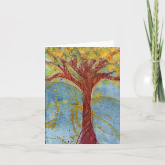 Natuur Lovers Tree Bedankkaart (Voorkant)