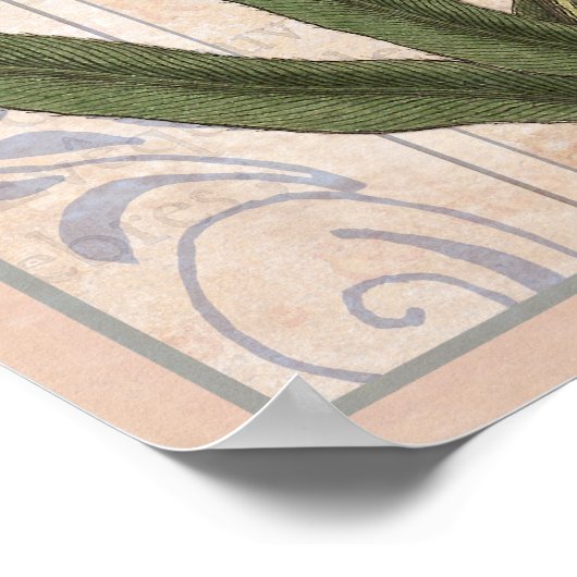 Natuur Lover's Wall Art Wildbloemen en insecten Poster (Hoek)