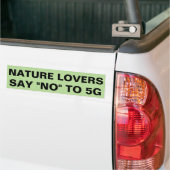 Natuur Lovers zegt nee tegen 5G Bumpersticker (Op Truck)