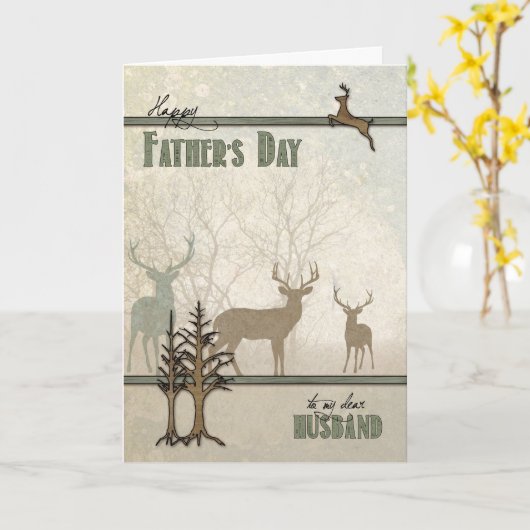 Natuur Loving Husband Vaderdag Kaart (Gele Bloem)