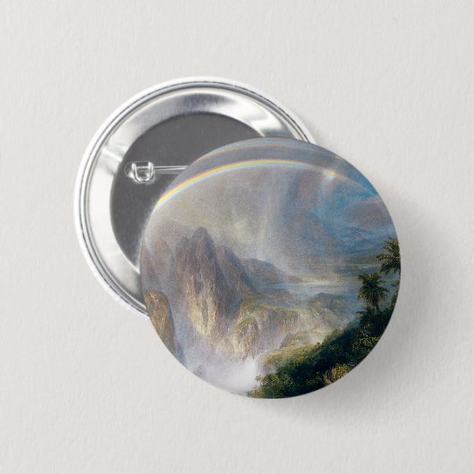 Natuur Majesteit: Regenboog in de Tropen Pin Ronde Button 5,7 Cm (Voorkant /achterkant)
