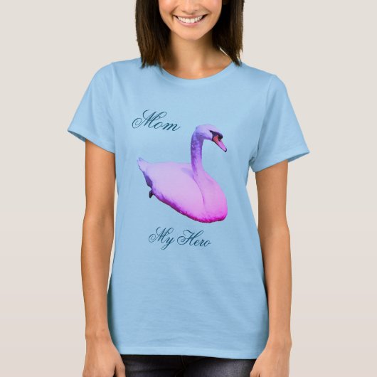 Natuur Mam Mijn Hero Regal Swan T-shirt (Voorkant)