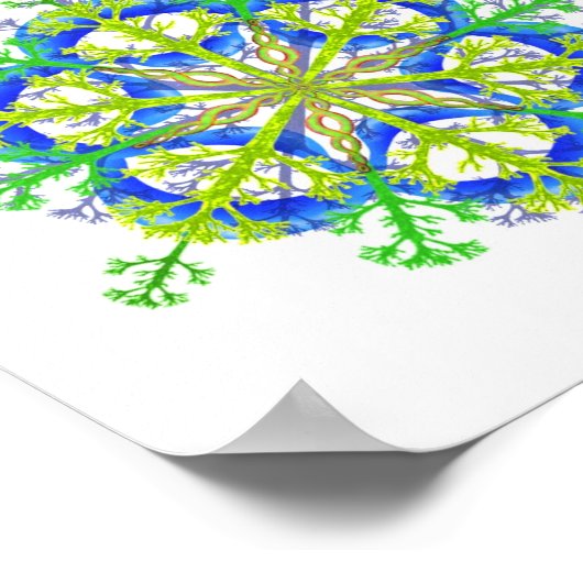 Natuur Mandala 2 Poster (Hoek)