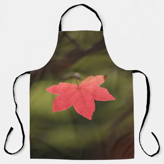 Natuur Maple Leaf Foto Schort (Voorkant)