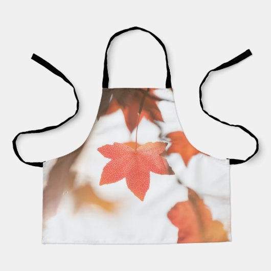 Natuur Maple Leaf Foto Schort (Voorkant)