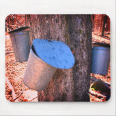Natuur Maple Syrup Sap Buckets Muismat (Voorkant)