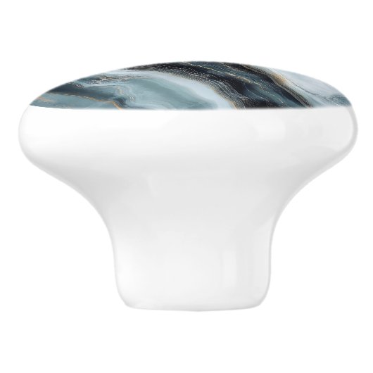 Natuur marmer keramische knop (Zijkant)