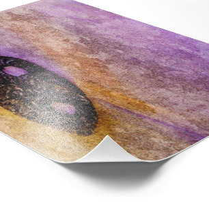 Natuur masker op het strand foto afdruk