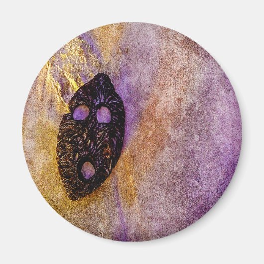 Natuur masker op het strand magneet (Voorkant)