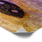 Natuur masker op het strand poster (Hoek)