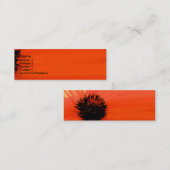 Natuur Meisje Poppy Business/Profile Card Mini Visitekaartje (Voorkant / Achterkant)
