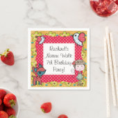 Natuur meisje wegwerp papieren servetten (Insitu)