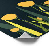 Natuur met bomen poster (Hoek)