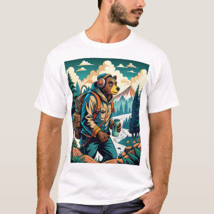 natuur met funky look t-shirt