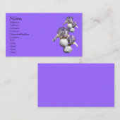 Natuur met gelaagde irisbloem visitekaartje (Voorkant / Achterkant)