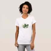 Natuur met groen blad t-shirt (Voorkant volledig)