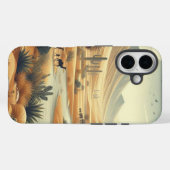 Natuur met rivier en cactus Case-Mate iPhone case (Achterkant (horizontaal))