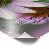 Natuur met roze conefloer voor macronfotografie foto afdruk (Hoek)