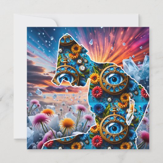 Natuur met Tijd Feestdagenkaart (Voorkant)