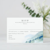 Natuur met Toverdreven RSVP-Kaarten RSVP Kaartje (Staand voorkant)