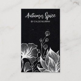 Natuur met zwarte oorbel Kaarten Visitekaartje