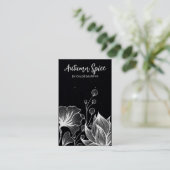 Natuur met zwarte oorbel Kaarten Visitekaartje (Staand voorkant)