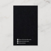 Natuur met zwarte oorbel Kaarten Visitekaartje (Achterkant)