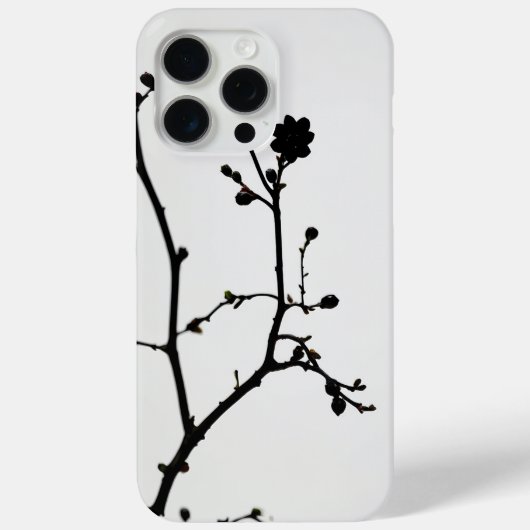 Natuur minimalisme een silhouet boomtak Case-Mate iPhone case (Achterkant)