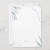 Natuur minimalistische doopuitnodiging kaart (Achterkant)