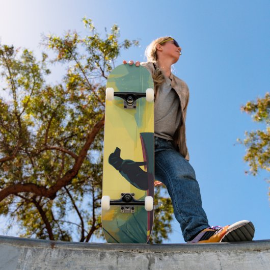 Natuur Minimalistische Zwarte Labrador Kano Persoonlijk Skateboard (Buiten 1)
