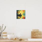 Natuur Minimalistische Zwarte Labrador Kano Poster (Keuken)