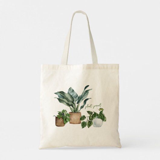 Natuur minnaar, botanische Plant ouder Tote Bag (Achterkant)