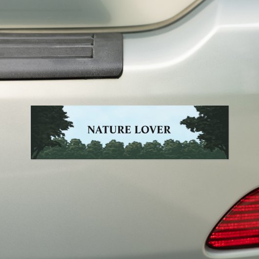 natuur-minnaar-landschap panorama-bumper sticker (Op auto)