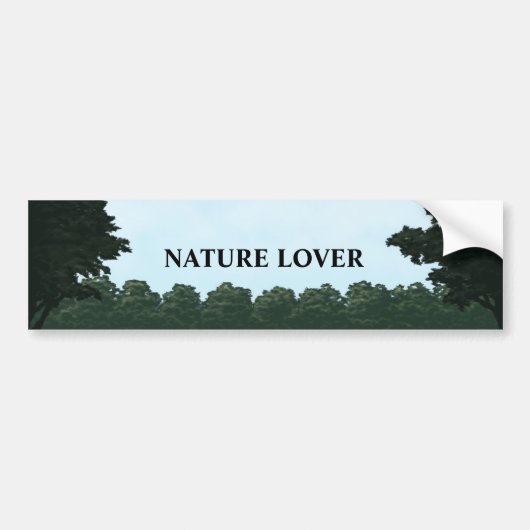 natuur-minnaar-landschap panorama-bumper sticker (Voorkant)