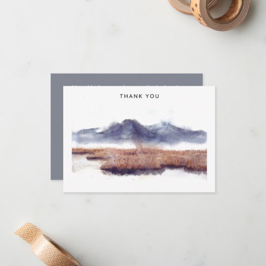 Natuur minnaar sympathie dank u notitiekaartje (Voorkant / Achterkant in situ)