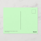 Natuur Misty Meadow Green Space Trees Briefkaart (Achterkant)