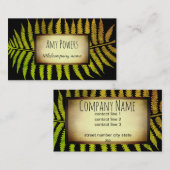 natuur modern blad aangepaste business card sjablo visitekaartje (Voorkant / Achterkant)